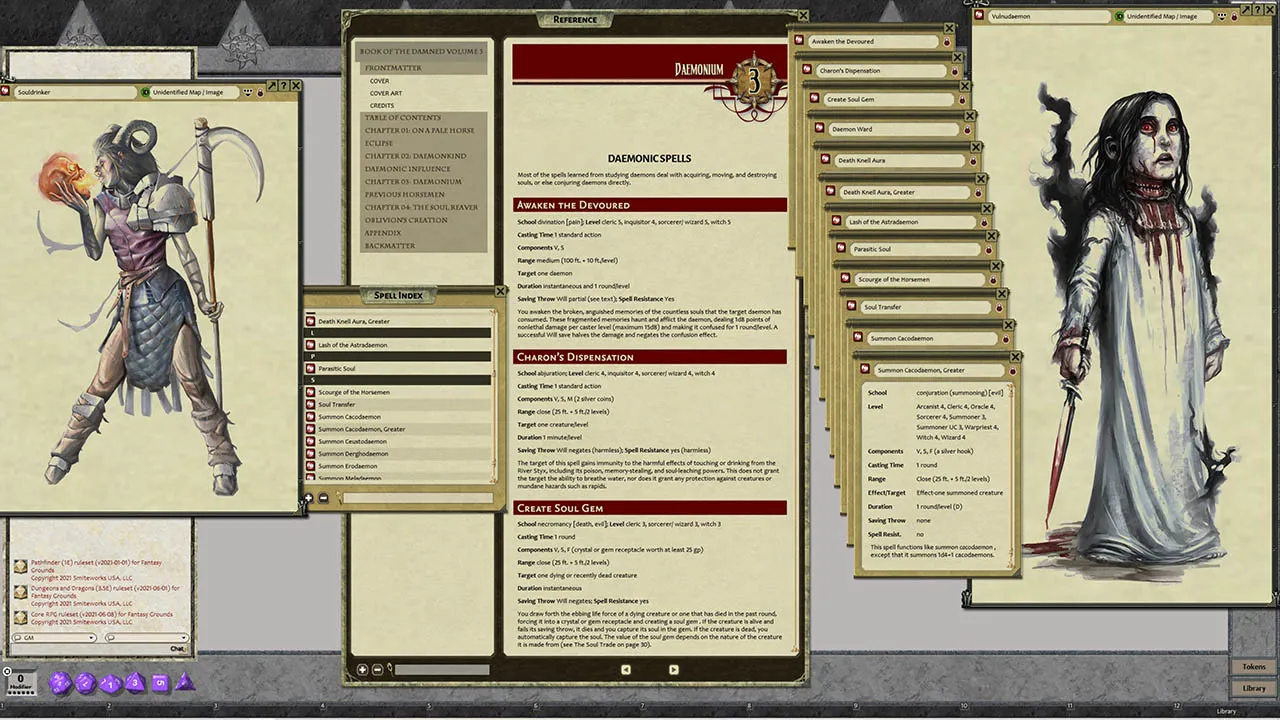 Fantasy Grounds - Pathfinder RPG - Campaign Setting: Book of the Damned - Volume 3: Horsemen of the Apocalypse Screenshot 3