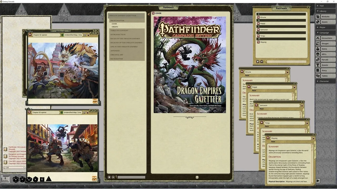 Fantasy Grounds - Pathfinder RPG - Campaign Setting: Dragon Empires Gazetteer Screenshot 4