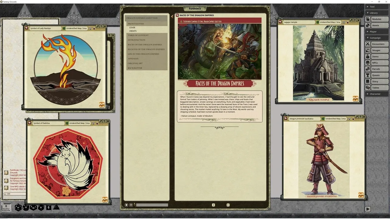 Fantasy Grounds - Pathfinder RPG - Campaign Setting: Dragon Empires Gazetteer Screenshot 2