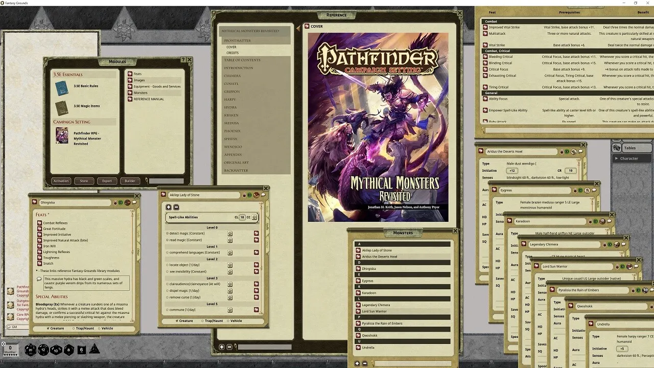 Fantasy Grounds - Pathfinder RPG - Campaign Setting: Mythical Monsters Revisited Screenshot 4