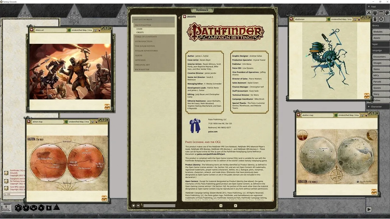 Fantasy Grounds - Pathfinder RPG - Campaign Setting: Distant Worlds Screenshot 3