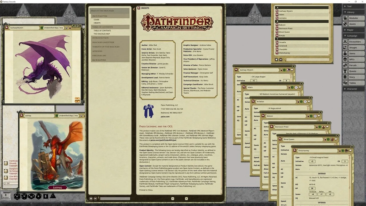 Fantasy Grounds - Pathfinder RPG - Campaign Setting: Isles of the Shackles Screenshot 1