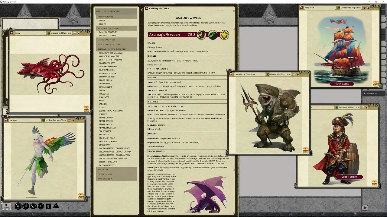Fantasy Grounds - Pathfinder RPG - Campaign Setting: Isles of the Shackles Screenshot 0