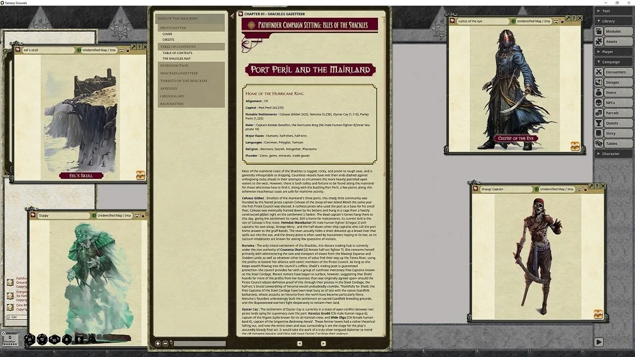 Fantasy Grounds - Pathfinder RPG - Campaign Setting: Isles of the Shackles Screenshot 4