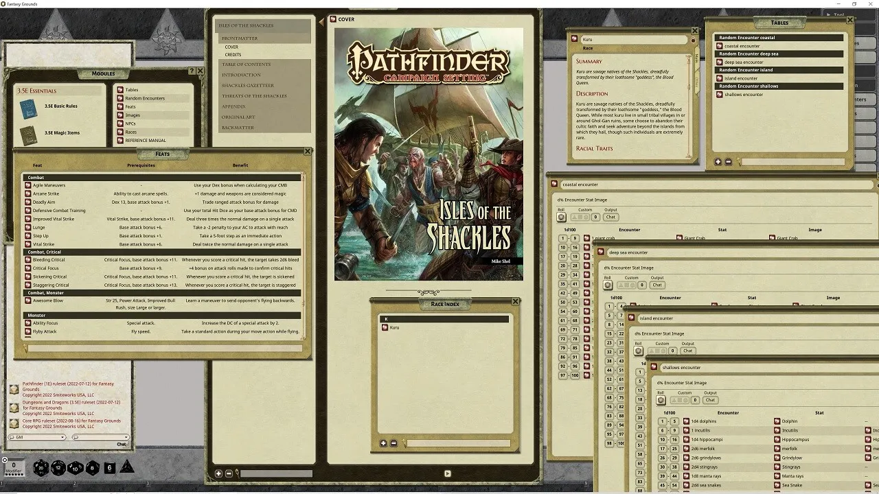 Fantasy Grounds - Pathfinder RPG - Campaign Setting: Isles of the Shackles Screenshot 2