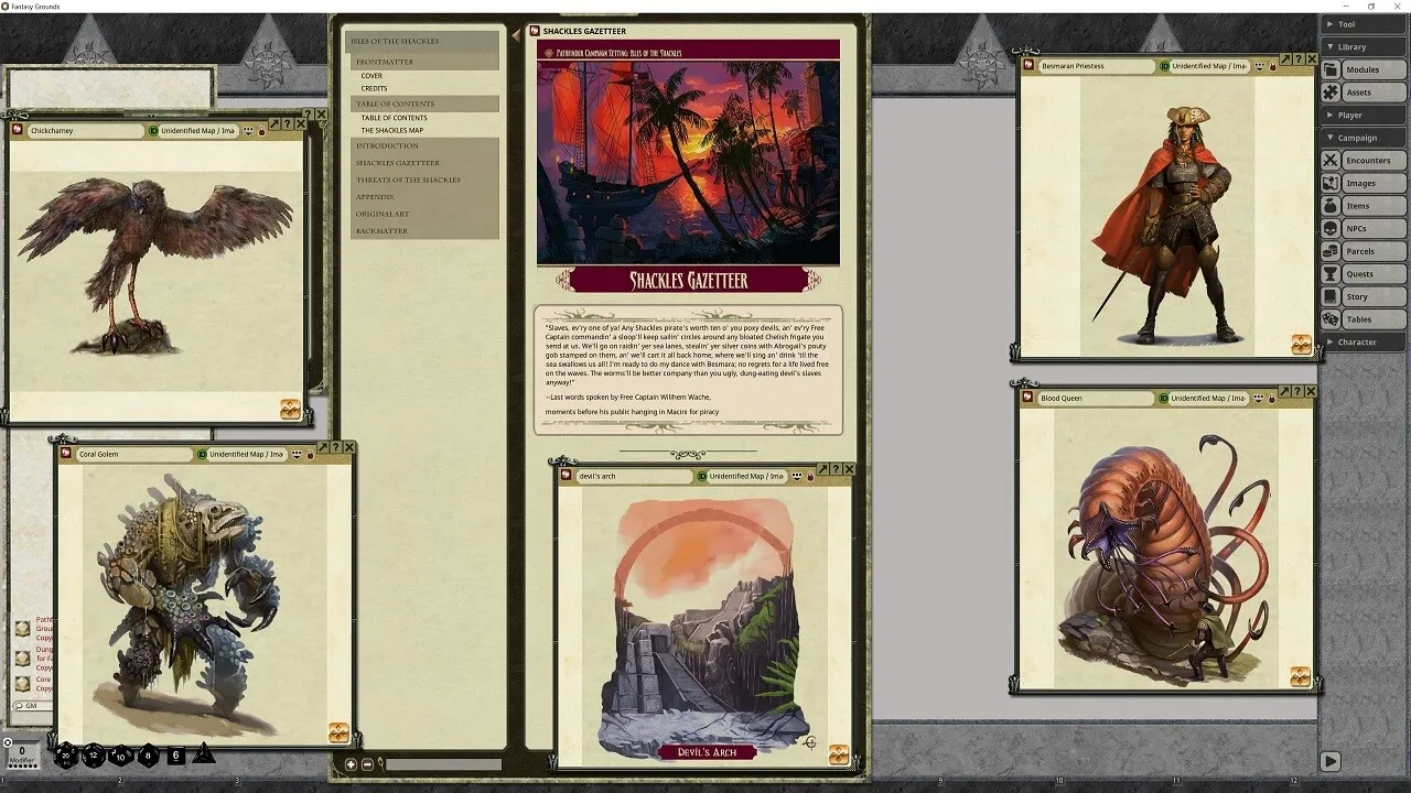 Fantasy Grounds - Pathfinder RPG - Campaign Setting: Isles of the Shackles Screenshot 3