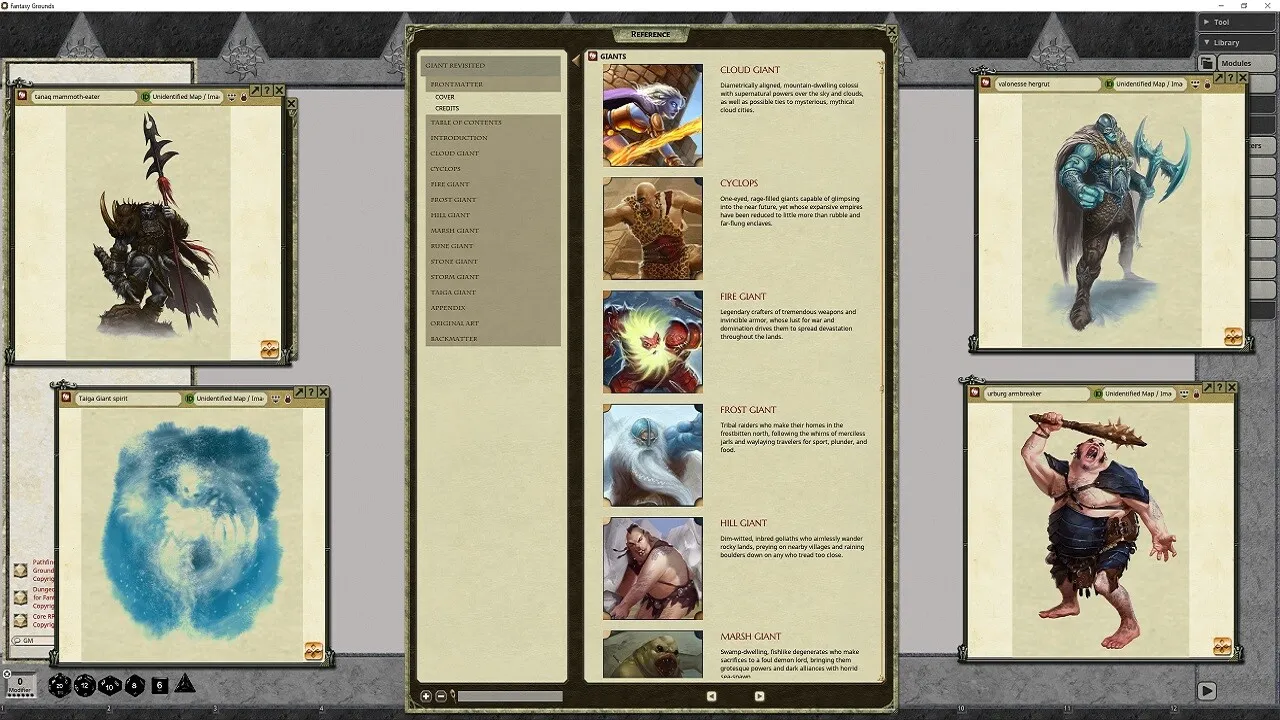 Fantasy Grounds - Pathfinder RPG - Campaign Setting: Giants Revisited Screenshot 2
