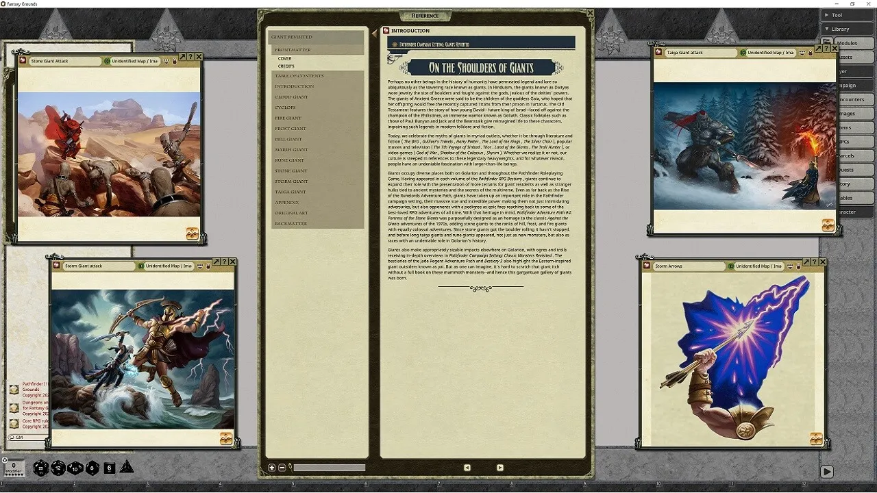 Fantasy Grounds - Pathfinder RPG - Campaign Setting: Giants Revisited Screenshot 1