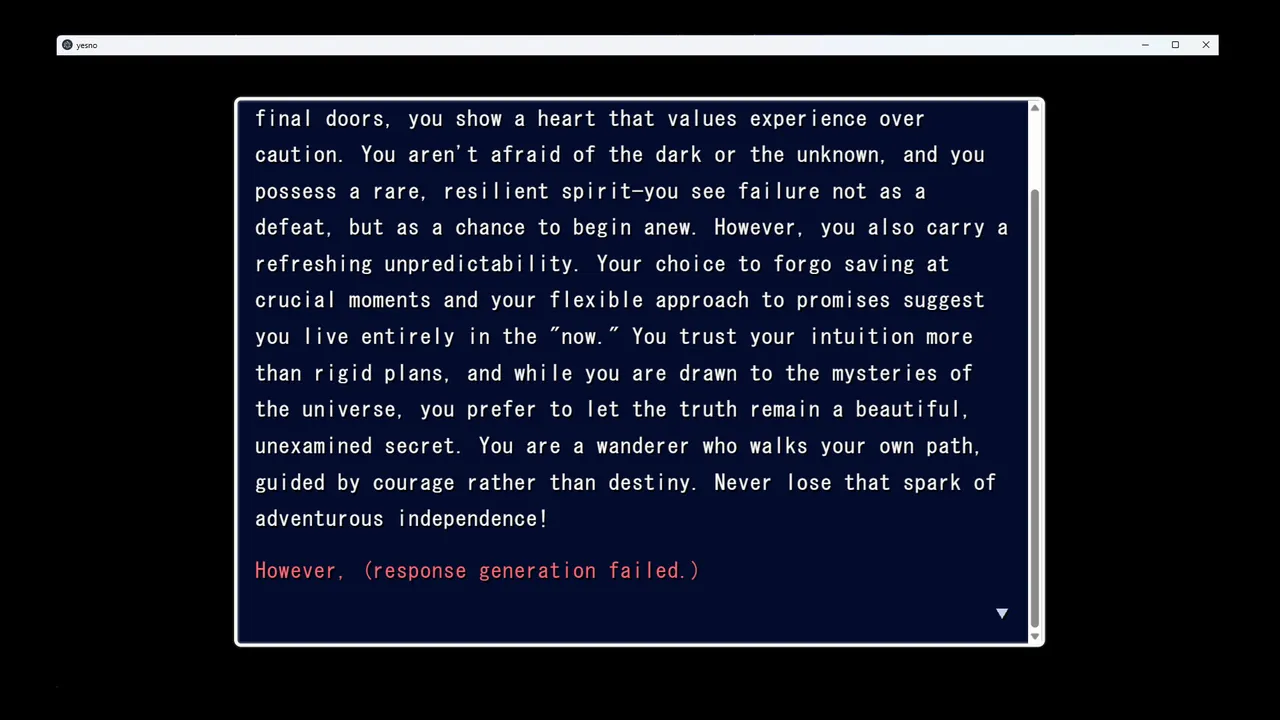 Yes / No Screenshot 2