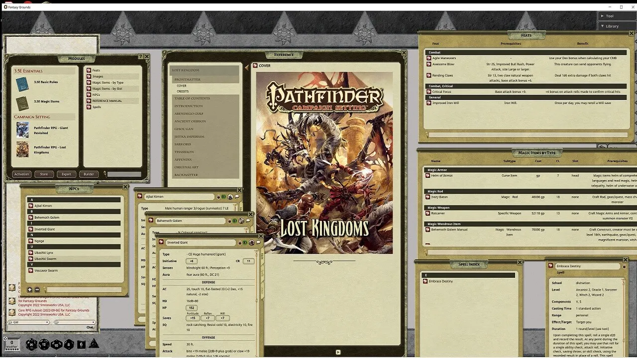 Fantasy Grounds - Pathfinder RPG - Campaign Setting: Lost Kingdoms Screenshot 4