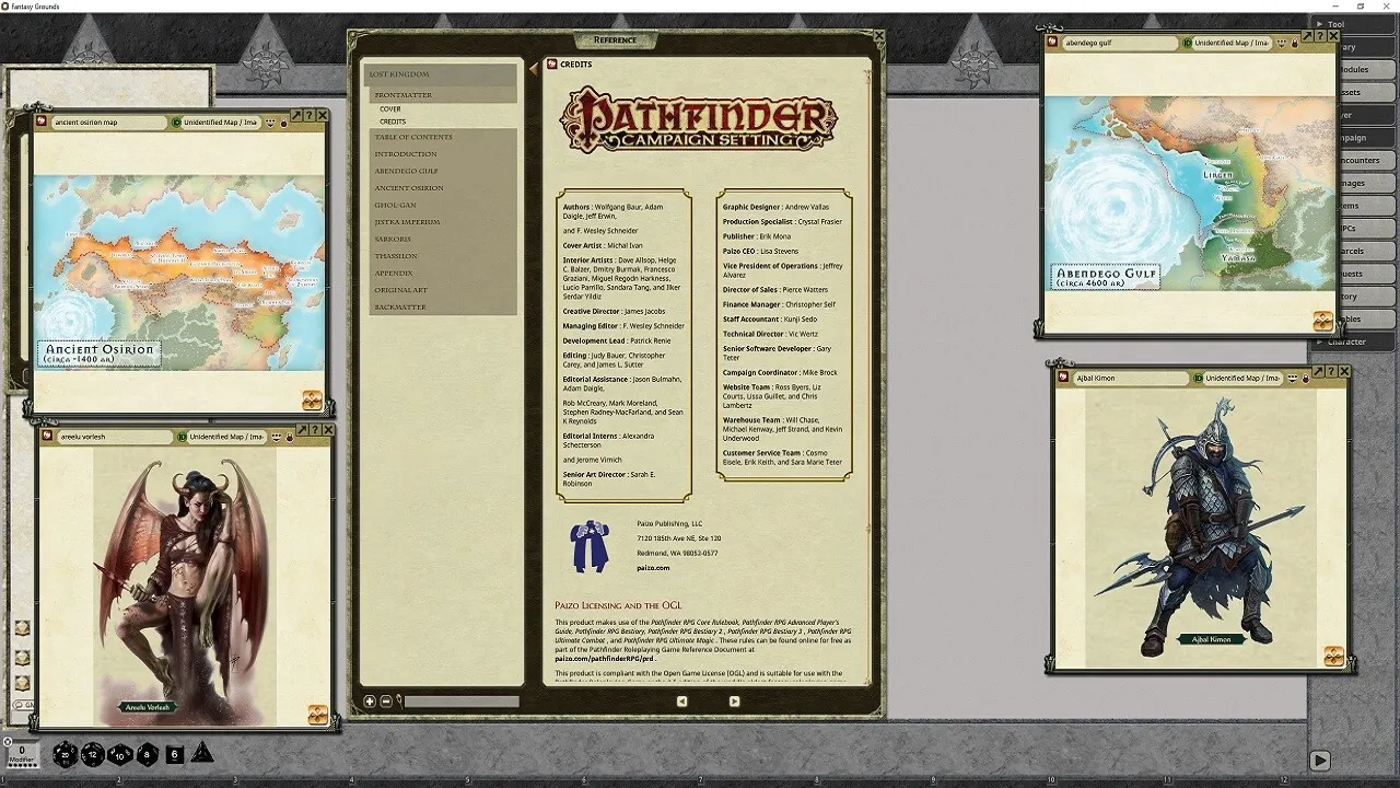 Fantasy Grounds - Pathfinder RPG - Campaign Setting: Lost Kingdoms Screenshot 3
