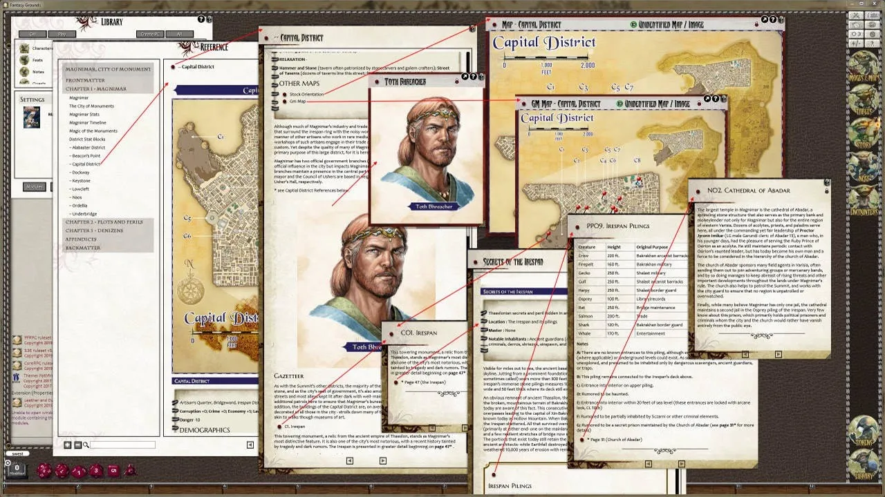 Fantasy Grounds - Pathfinder RPG - Campaign Setting: Magnimar, City of Monuments Screenshot 4