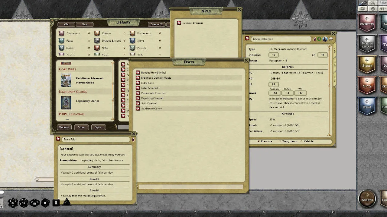 Fantasy Grounds - Legendary Clerics Screenshot 2