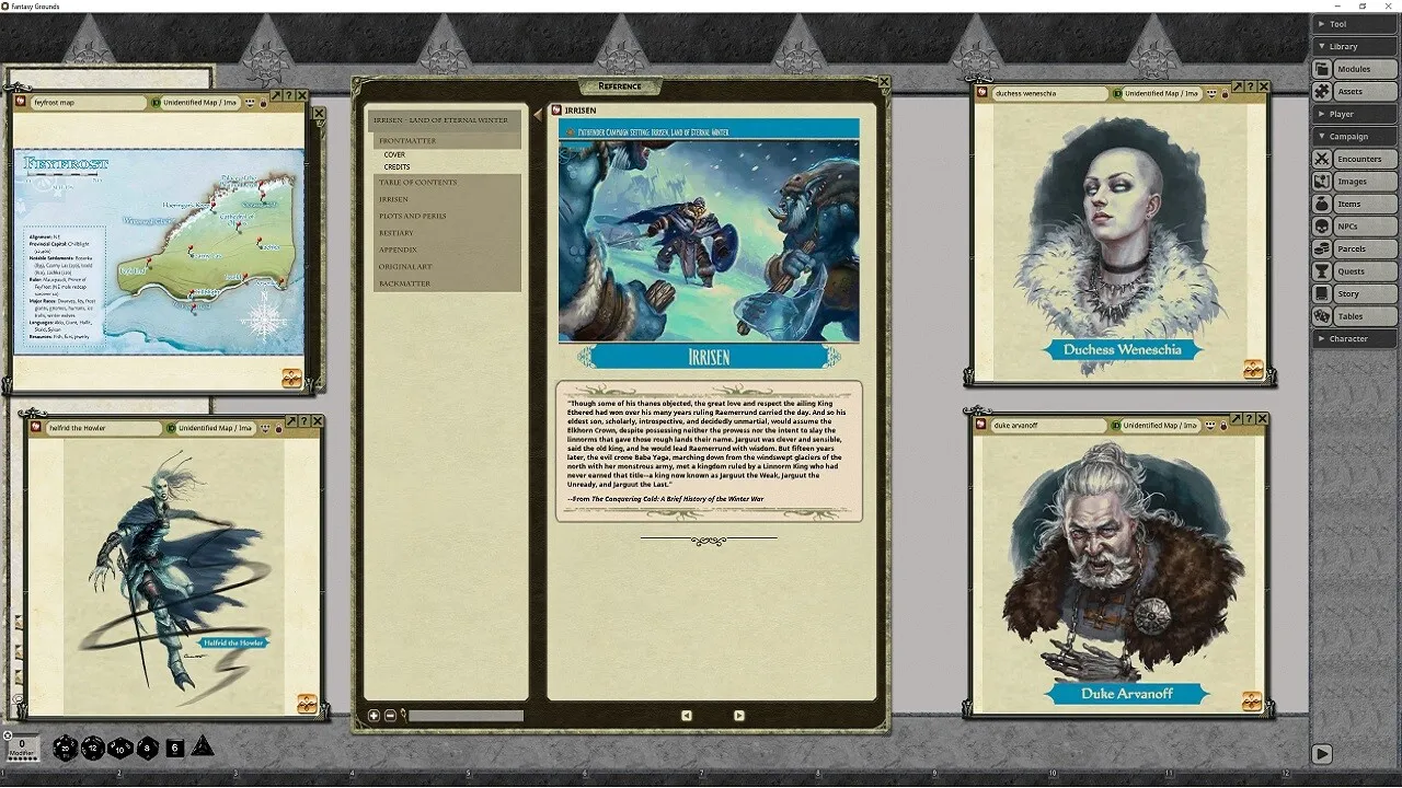 Fantasy Grounds - Pathfinder RPG - Campaign Setting: Irrisen-Land of Eternal Winter Screenshot 1