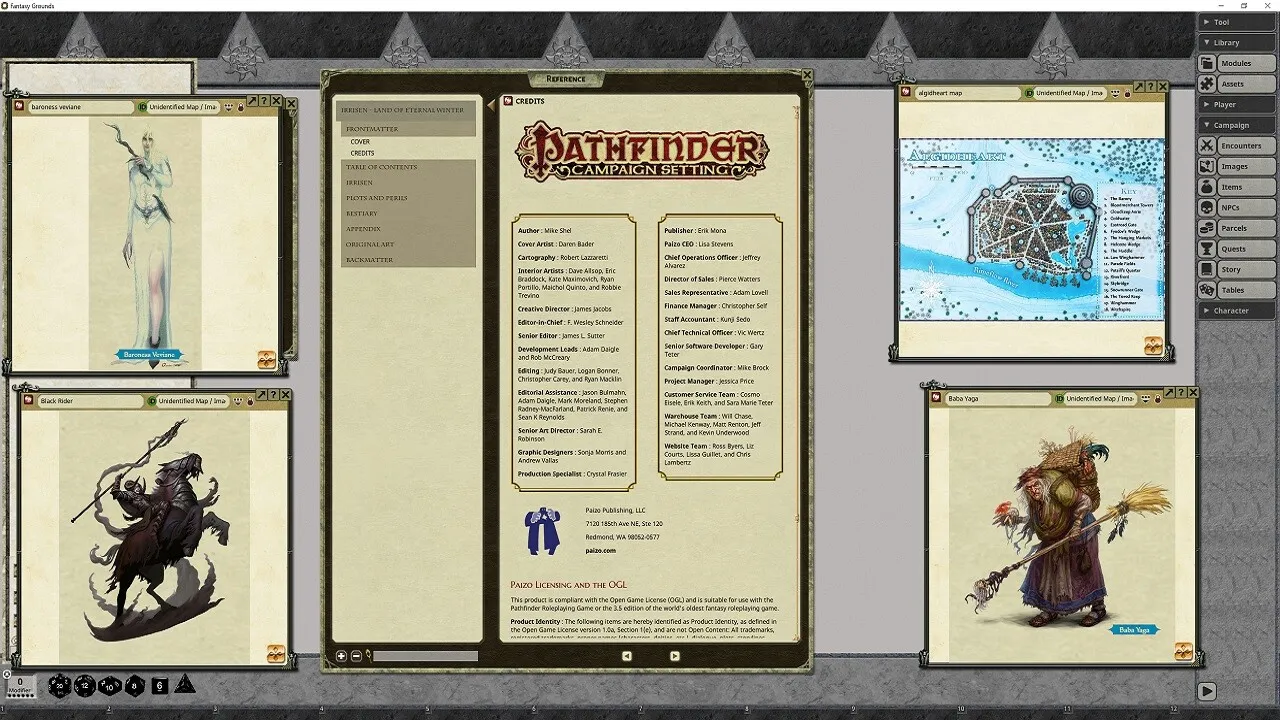 Fantasy Grounds - Pathfinder RPG - Campaign Setting: Irrisen-Land of Eternal Winter Screenshot 3