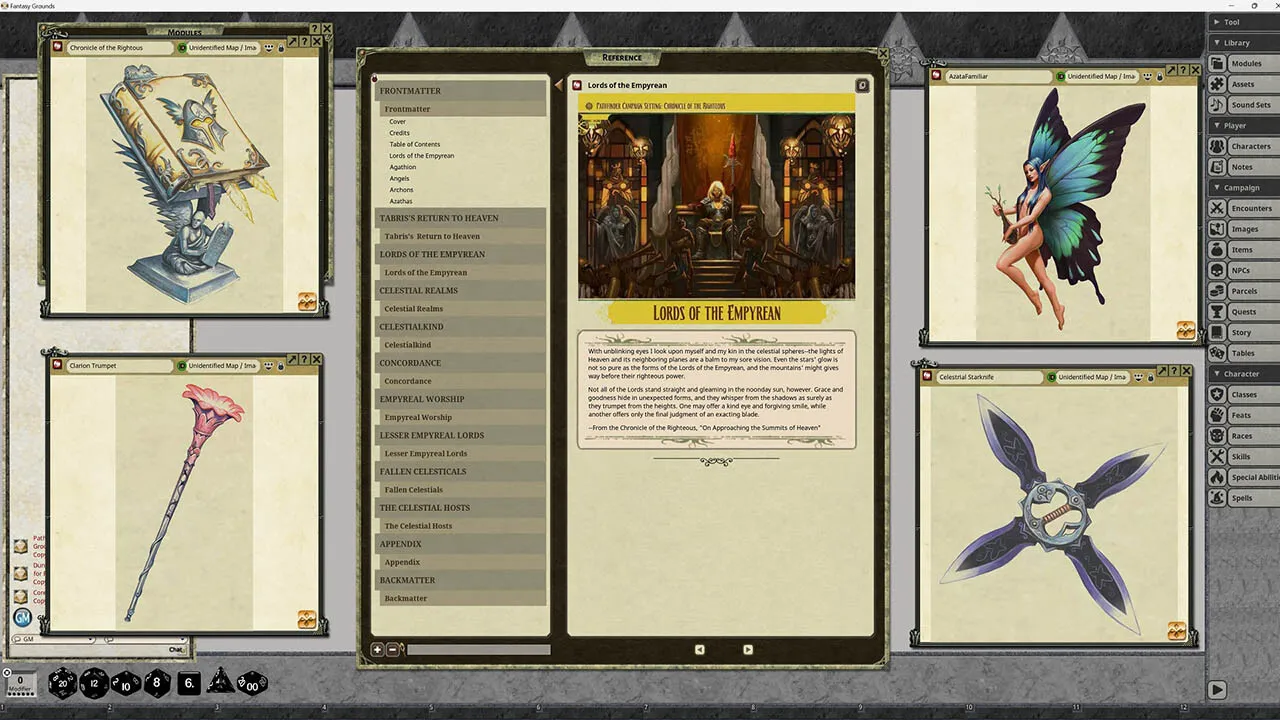 Fantasy Grounds - Pathfinder RPG - Campaign Setting: Chronicle of the Righteous Screenshot 1