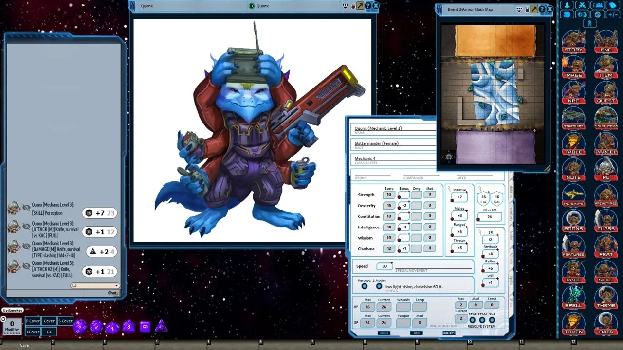 Fantasy Grounds - Starfinder RPG - Starfinder Skitter Home Screenshot 3