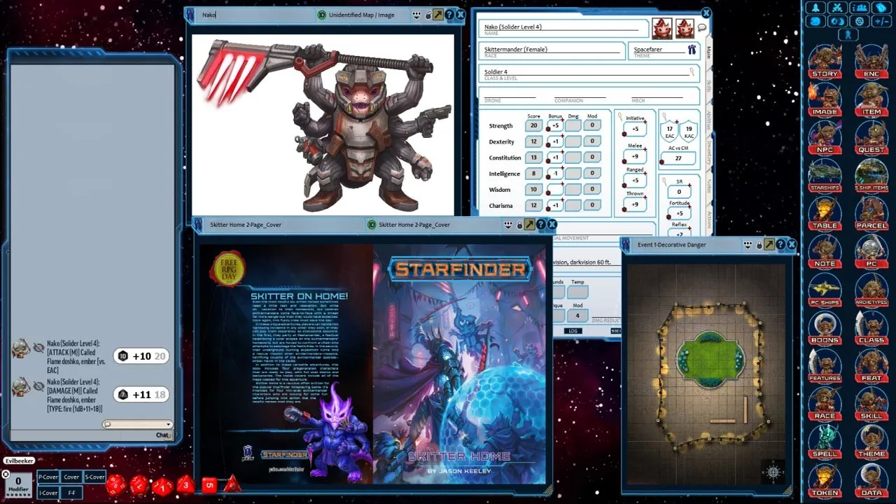 Fantasy Grounds - Starfinder RPG - Starfinder Skitter Home Screenshot 4