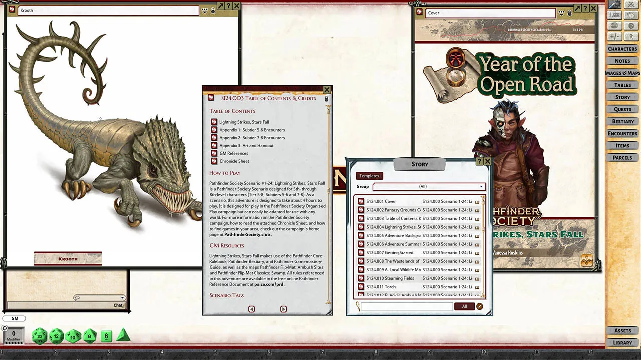 Fantasy Grounds - Pathfinder 2 RPG - Pathfinder Society Scenario #1-24: Lightning Strikes, Stars Fall Screenshot 2