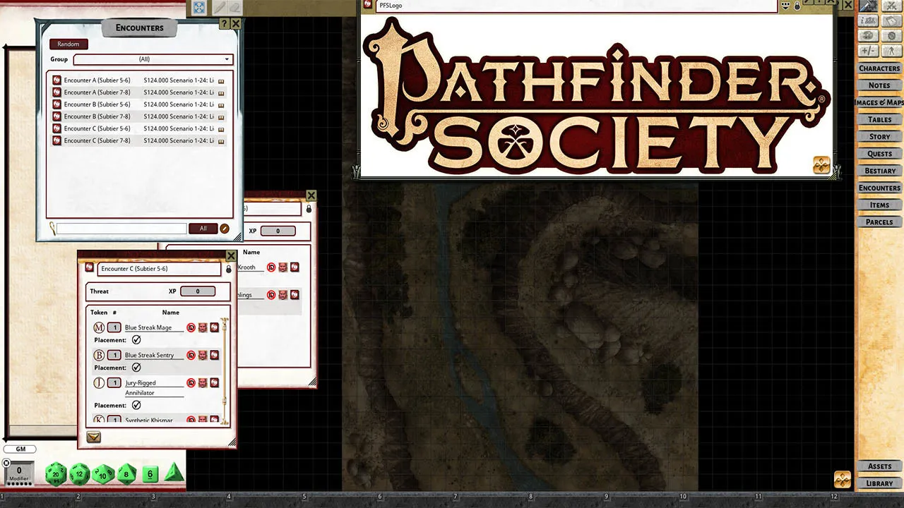 Fantasy Grounds - Pathfinder 2 RPG - Pathfinder Society Scenario #1-24: Lightning Strikes, Stars Fall Screenshot 0
