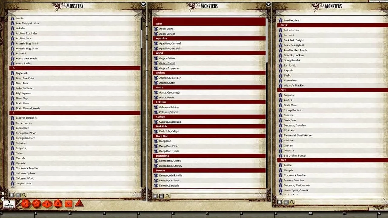 Fantasy Grounds - Pathfinder RPG - Bestiary 5 Screenshot 5