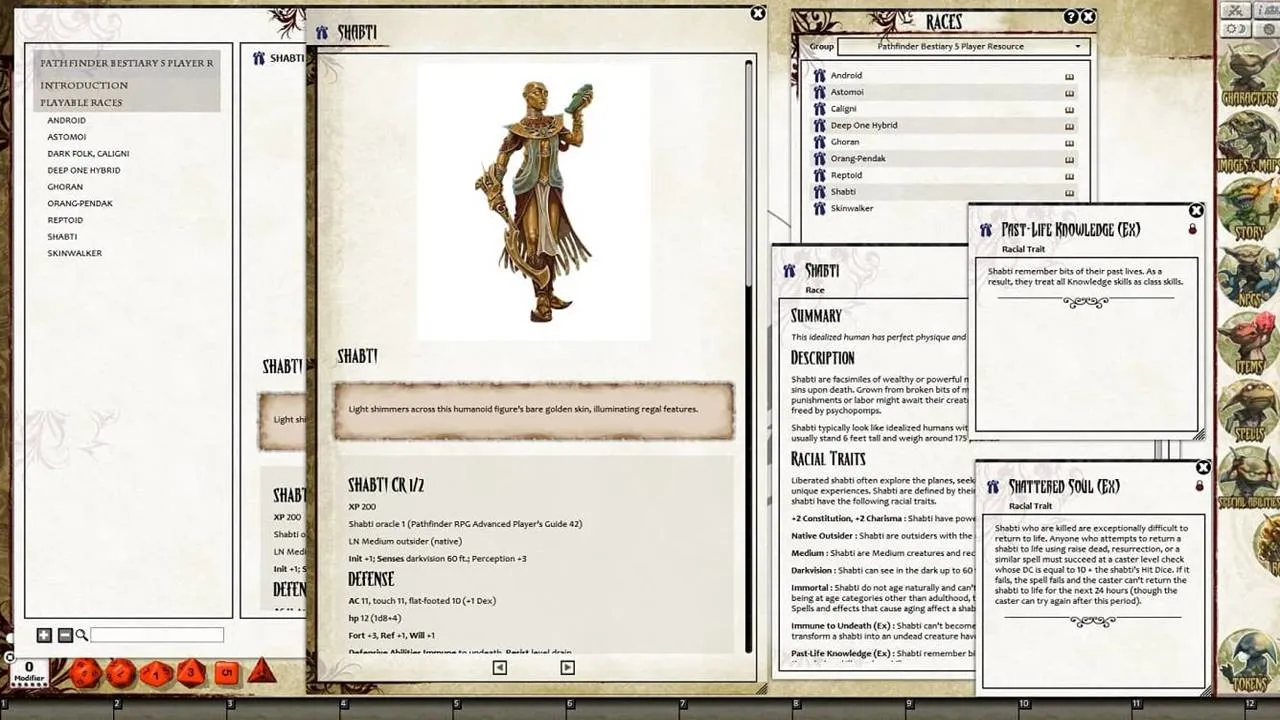Fantasy Grounds - Pathfinder RPG - Bestiary 5 Screenshot 4