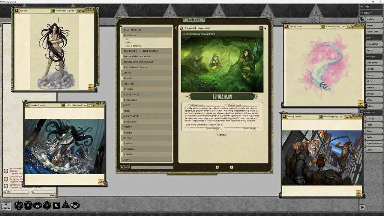 Fantasy Grounds - Pathfinder RPG - Campaign Setting: Fey Revisited Screenshot 3