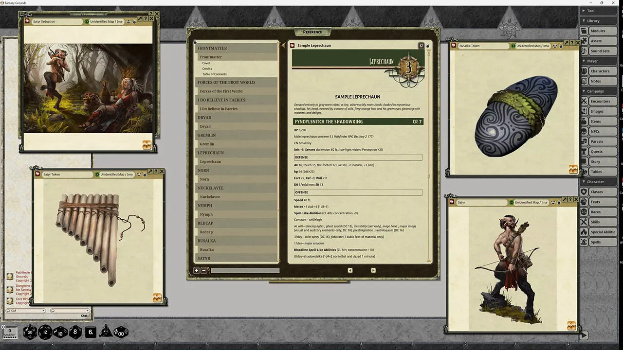 Fantasy Grounds - Pathfinder RPG - Campaign Setting: Fey Revisited Screenshot 4