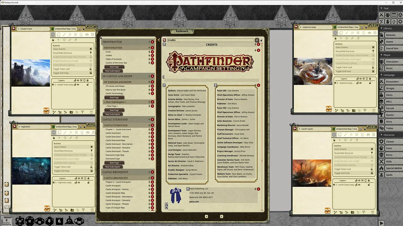 Fantasy Grounds - Pathfinder RPG - Campaign Setting: Castles of the Inner Sea Screenshot 4