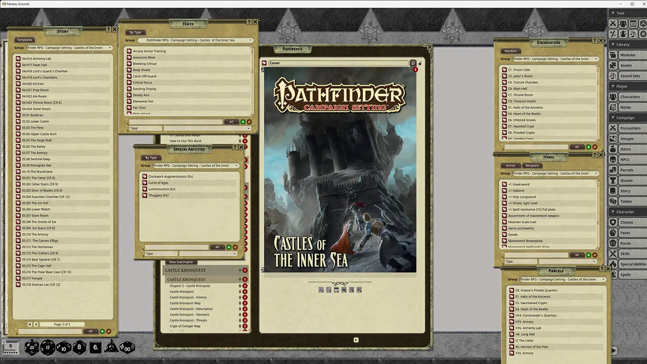 Fantasy Grounds - Pathfinder RPG - Campaign Setting: Castles of the Inner Sea Screenshot 3