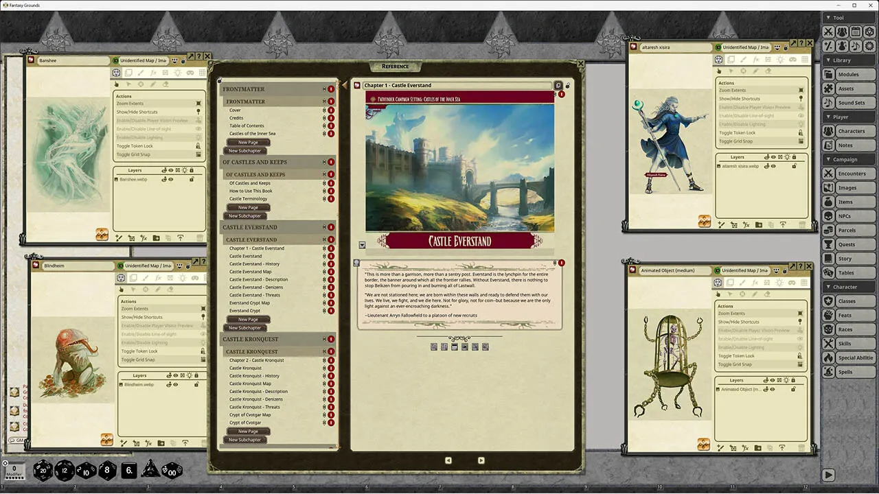 Fantasy Grounds - Pathfinder RPG - Campaign Setting: Castles of the Inner Sea Screenshot 0