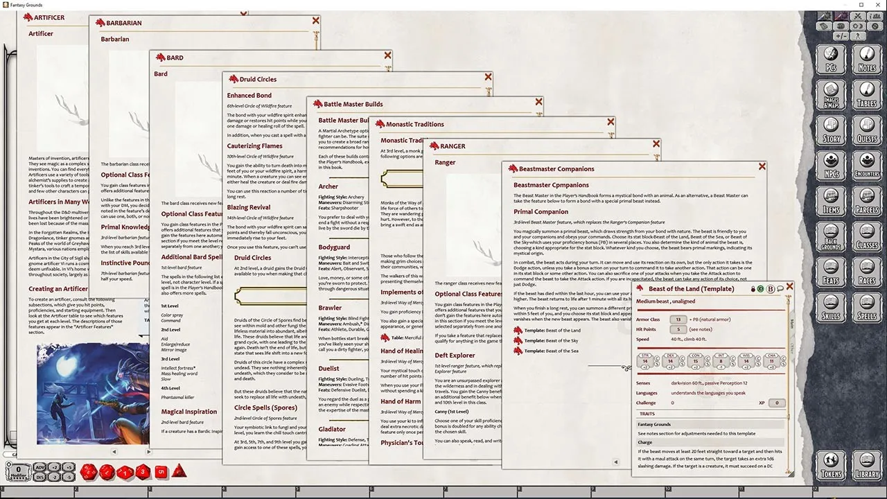 Fantasy Grounds - D&D Tasha's Cauldron of Everything Screenshot 0