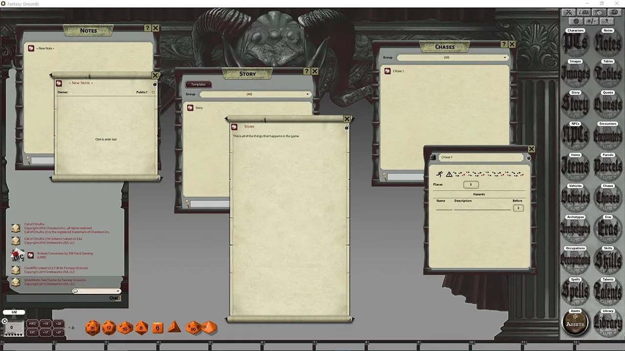 Fantasy Grounds - FG Theme - Gothic Screenshot 1