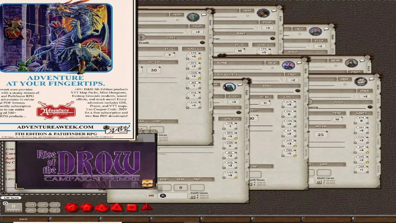 Fantasy Grounds - Rise of the Drow: Campaign Primer Screenshot 0