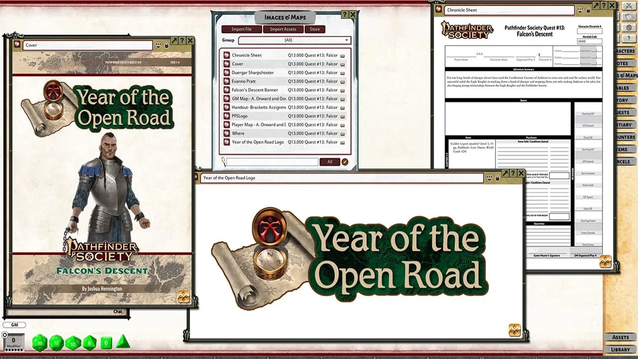 Fantasy Grounds - Pathfinder 2 RPG - Pathfinder Society Quest #13: Falcons' Descent Screenshot 3