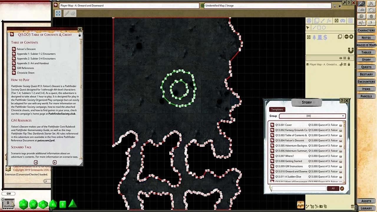 Fantasy Grounds - Pathfinder 2 RPG - Pathfinder Society Quest #13: Falcons' Descent Screenshot 2
