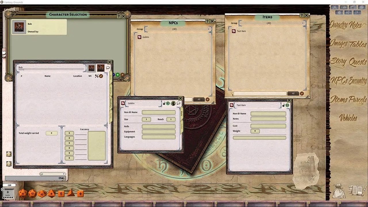 Fantasy Grounds - FG Theme - Wizard's Desk Screenshot 3