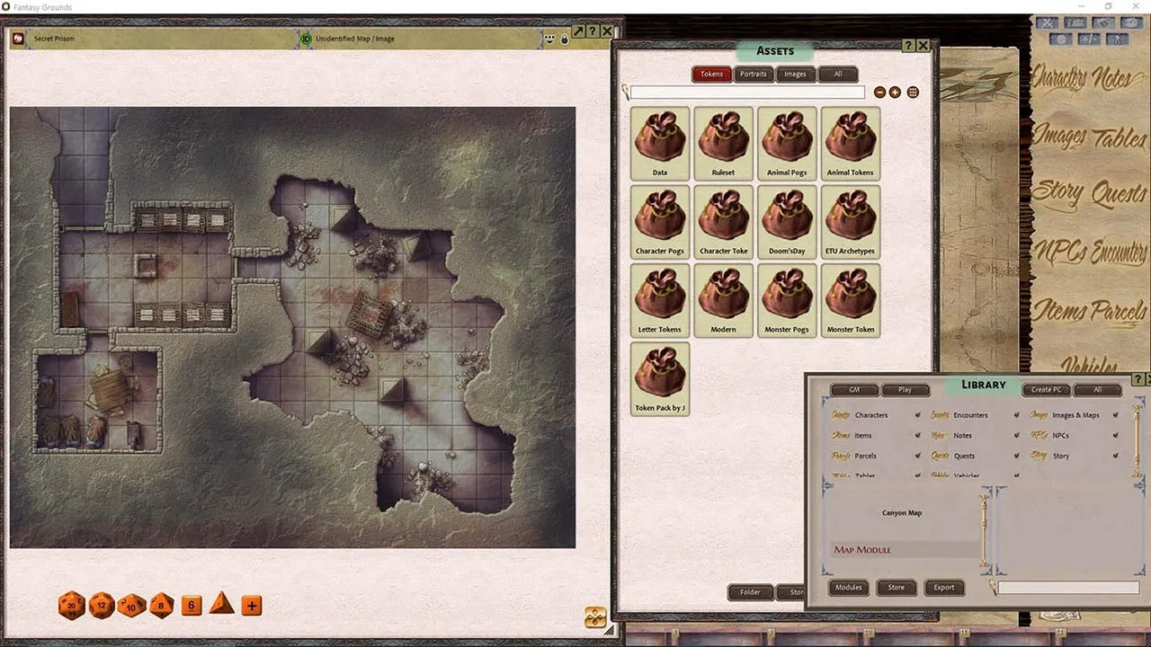 Fantasy Grounds - FG Theme - Wizard's Desk Screenshot 4