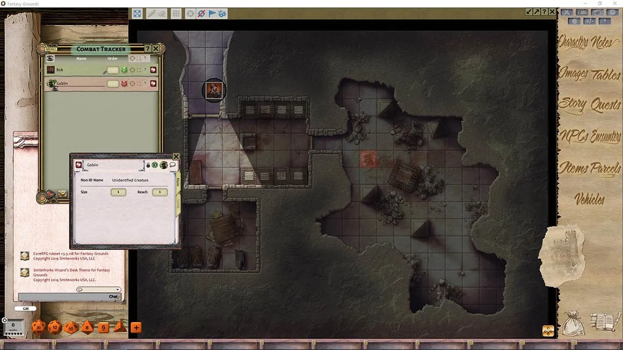 Fantasy Grounds - FG Theme - Wizard's Desk Screenshot 2