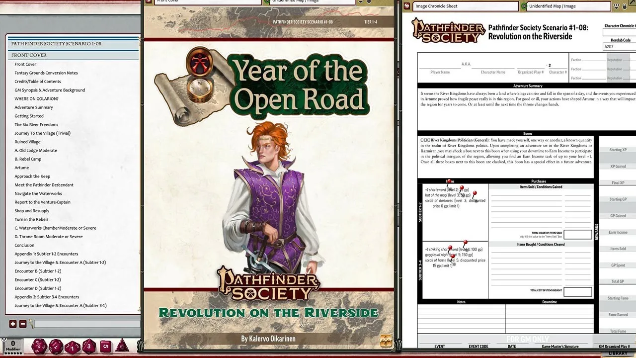 Fantasy Grounds - Pathfinder 2 RPG - Society Scenario #1-08: Revolution on the Riverside Screenshot 2