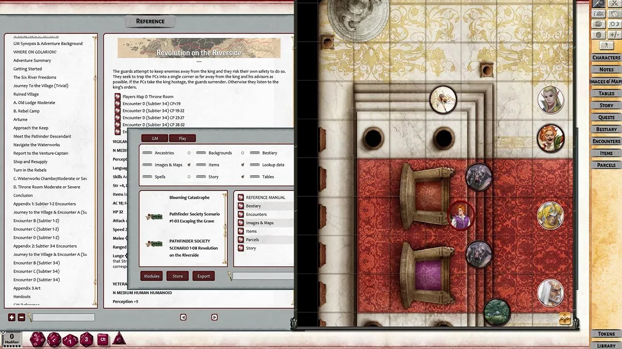 Fantasy Grounds - Pathfinder 2 RPG - Society Scenario #1-08: Revolution on the Riverside Screenshot 4