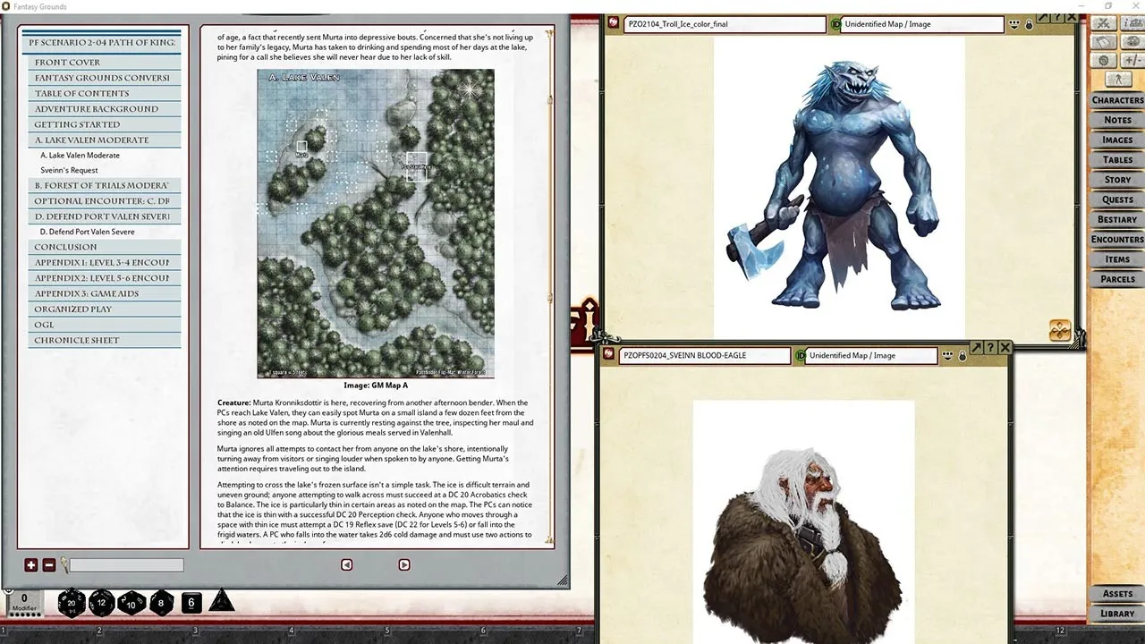 Fantasy Grounds - Pathfinder 2 RPG - Pathfinder Society Scenario #2-04: Path of Kings Screenshot 2