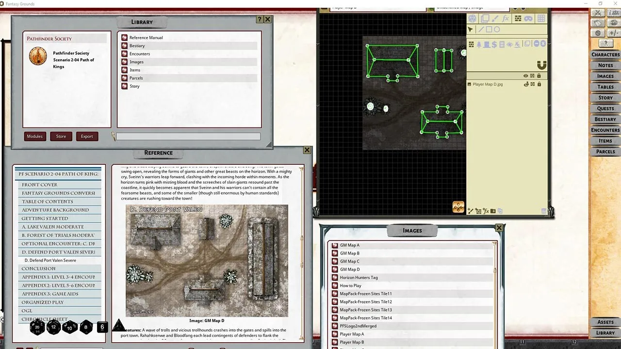 Fantasy Grounds - Pathfinder 2 RPG - Pathfinder Society Scenario #2-04: Path of Kings Screenshot 0