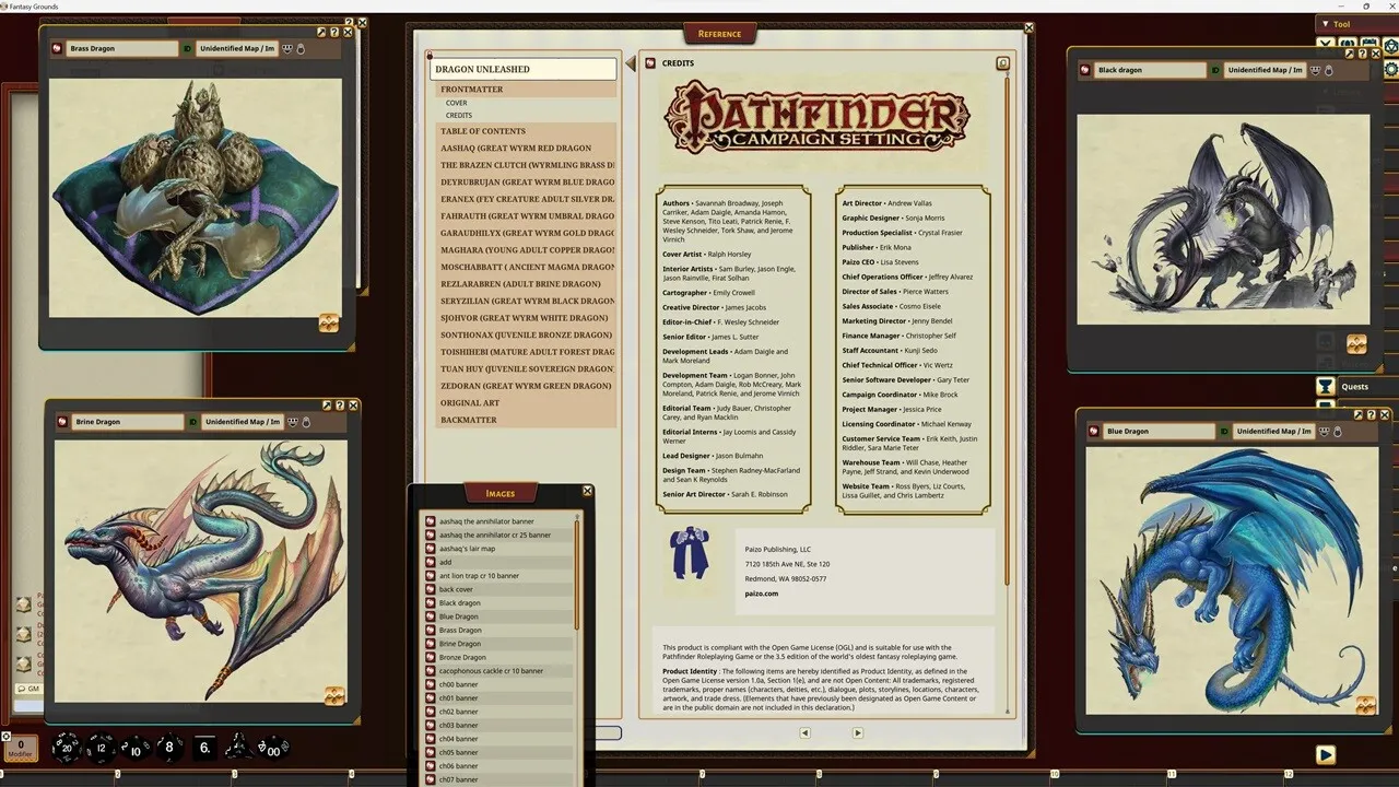 Fantasy Grounds - Pathfinder RPG - Campaign Setting: Dragons Unleashed Screenshot 4