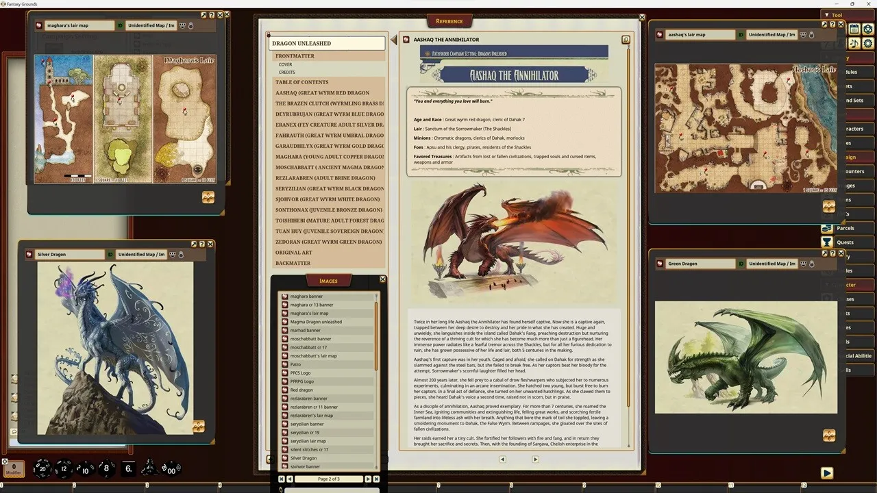 Fantasy Grounds - Pathfinder RPG - Campaign Setting: Dragons Unleashed Screenshot 3