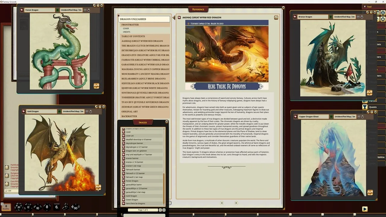 Fantasy Grounds - Pathfinder RPG - Campaign Setting: Dragons Unleashed Screenshot 1