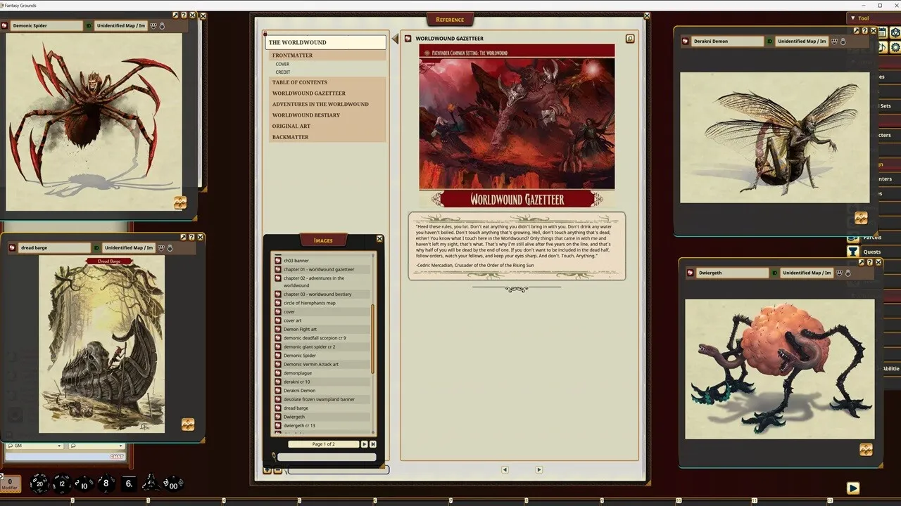 Fantasy Grounds - Pathfinder RPG - Campaign Setting: The Worldwound Screenshot 1