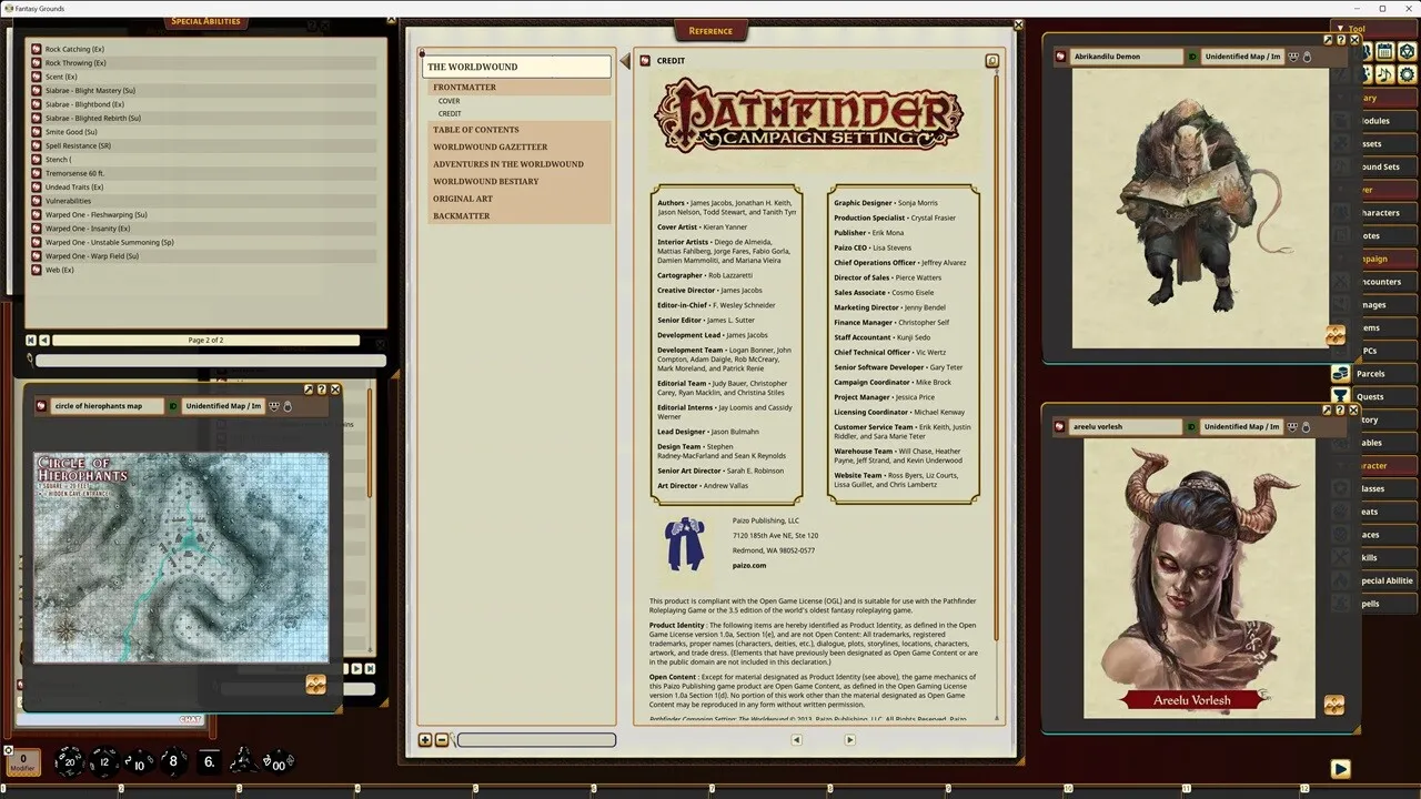 Fantasy Grounds - Pathfinder RPG - Campaign Setting: The Worldwound Screenshot 2