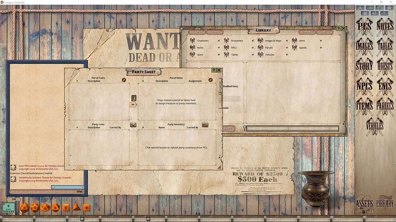 Fantasy Grounds - FG Theme - Western Screenshot 2