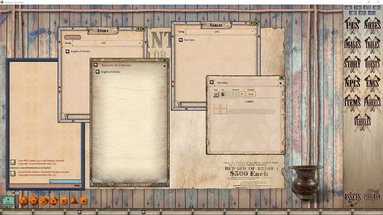 Fantasy Grounds - FG Theme - Western Screenshot 1